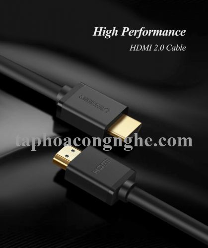 Ugreen 50409 80M màu Đen Cáp tín hiệu HDMI chuẩn 1.4 hỗ trợ phân giải 4K * 2K HD104 30050409